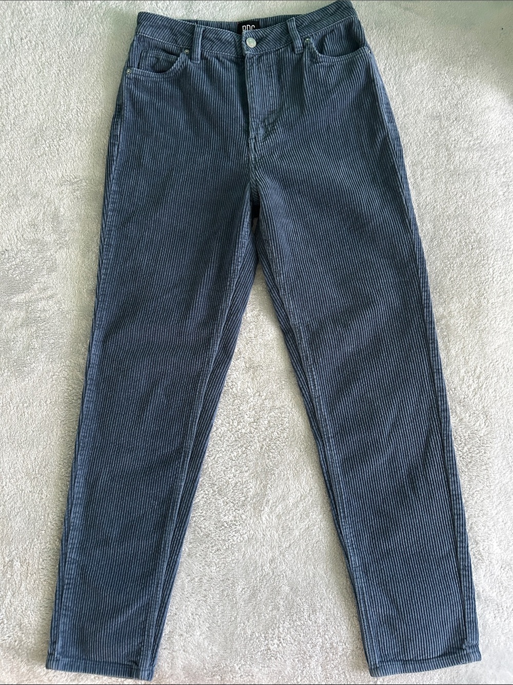 Urban Outfitters BDG Blue Mom High-Rise Corduroy Straight Jeans